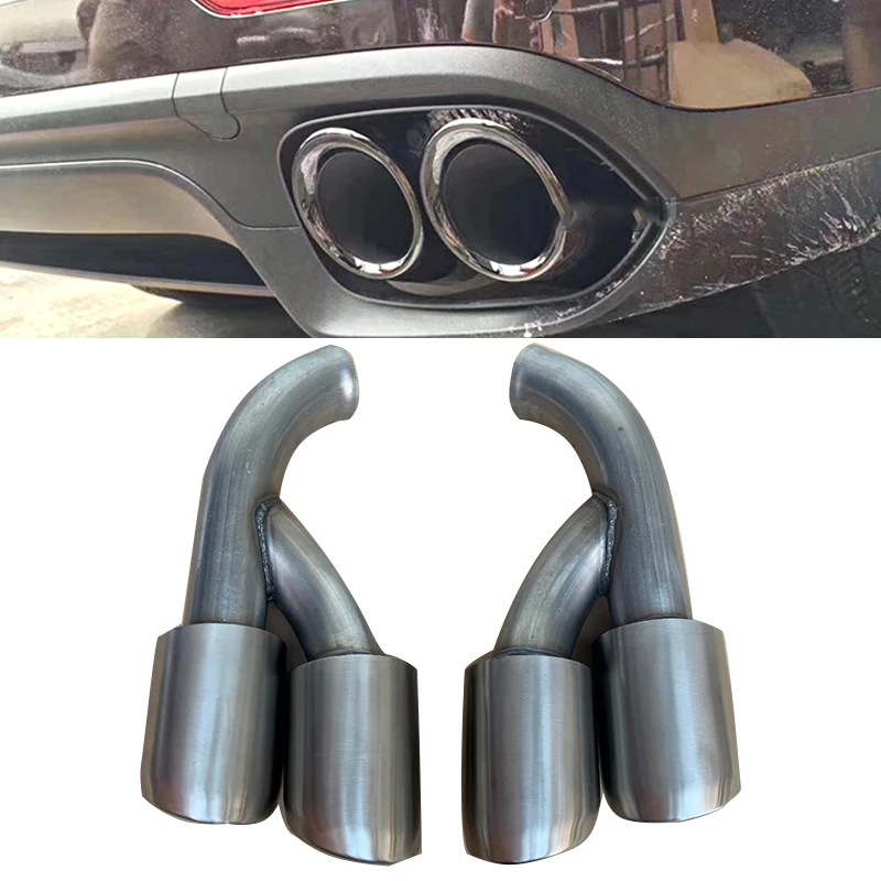 

ROLFES Stainless Steel Exhaust Pipe For Porsche Cayenne 2015-2017 Muffler Tip Tailpipe Exhaust System Nozzle Tips