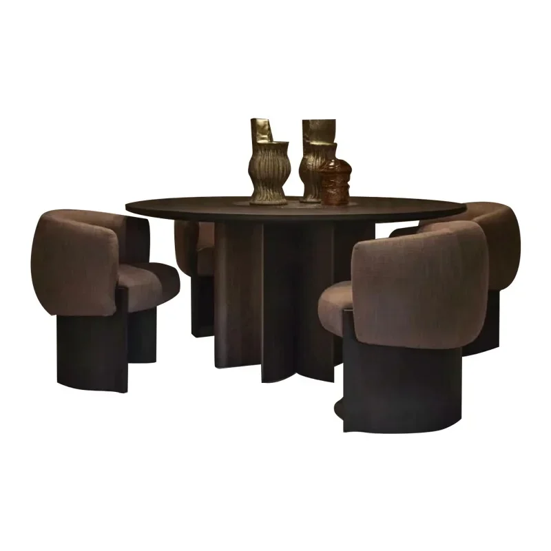

Designer's new solid wood round table, dining table, coffee table and chairs