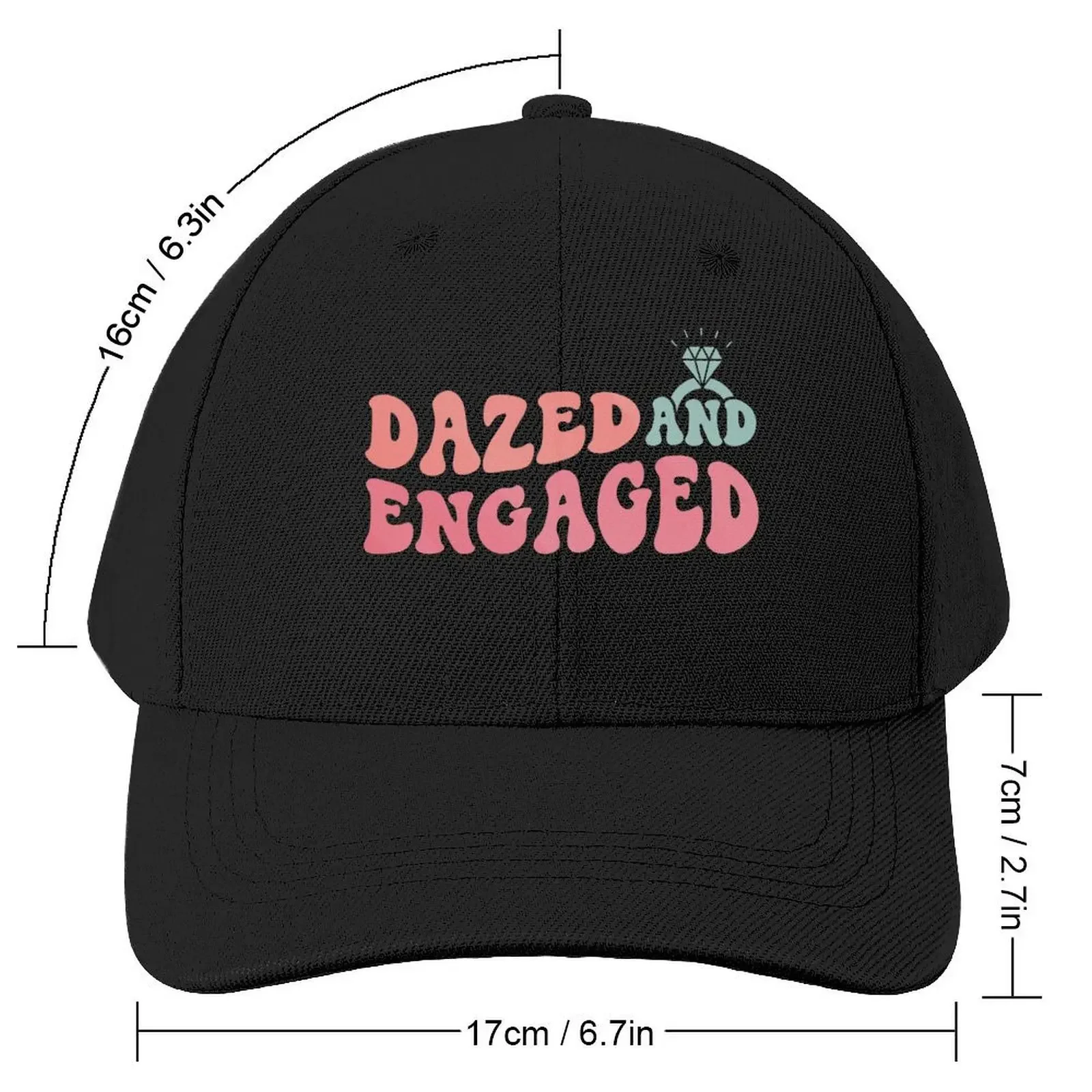 Dazed and Engaged Baseball Cap Hat Baseball Cap Visor Hood Women's Men's