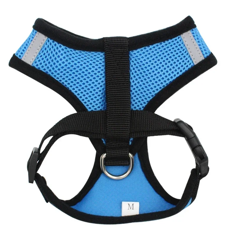 Reflective Breathable Mesh Dog Harness and Leash Set Puppy Dog Cat Vest Harness for Small Dogs Dog Accessories Supplies