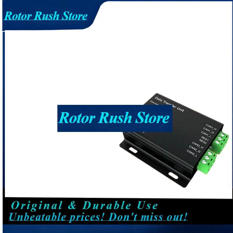RoRuSFor Dual-channel CAN To Ethernet RJ45 Protocol Converter, Two-way Transparent DC Converter, Communication Gateway