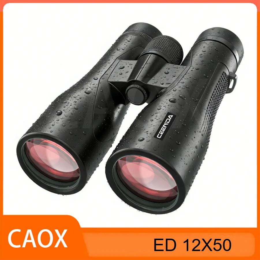New 12X50 ED All-Optical High-Definition Compact Telescope Binoculars for Adults Birdwatching Camping Concerts and Holiday Gifts