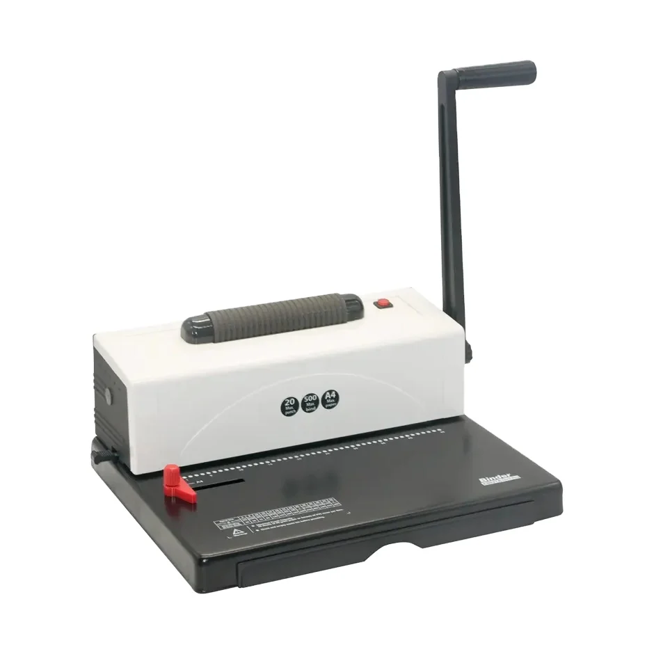 

20 Sheet Capacity A4 Size Manual Notebook Hole Punching Binding Machine With Calendar Spiral Coil Manual Coil Binder