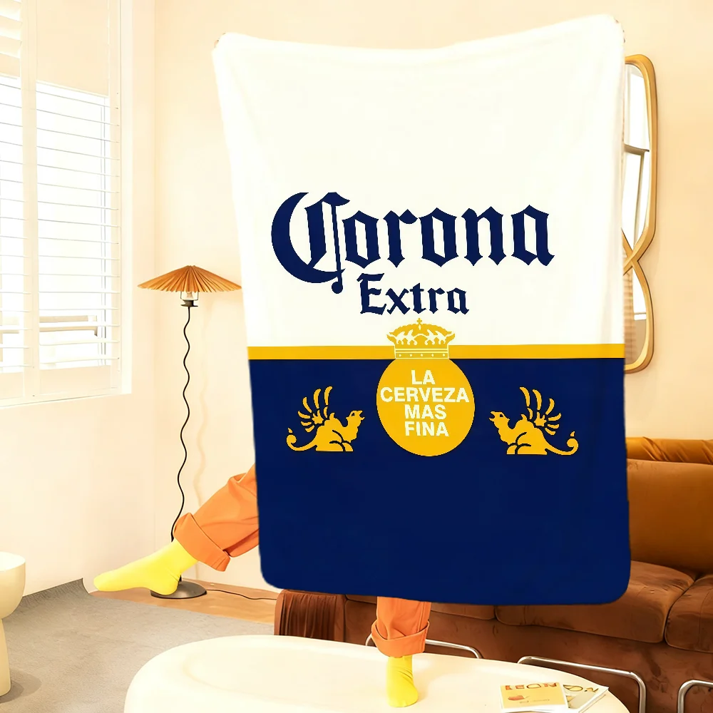 C-Corona Logo E-Extra-A Blanket Throw Super Cosy Plush Living Room Sofa Couch Childish Birthday Gifts