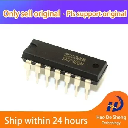 

10PCS/LOT 7406 DIP New Original in Stock