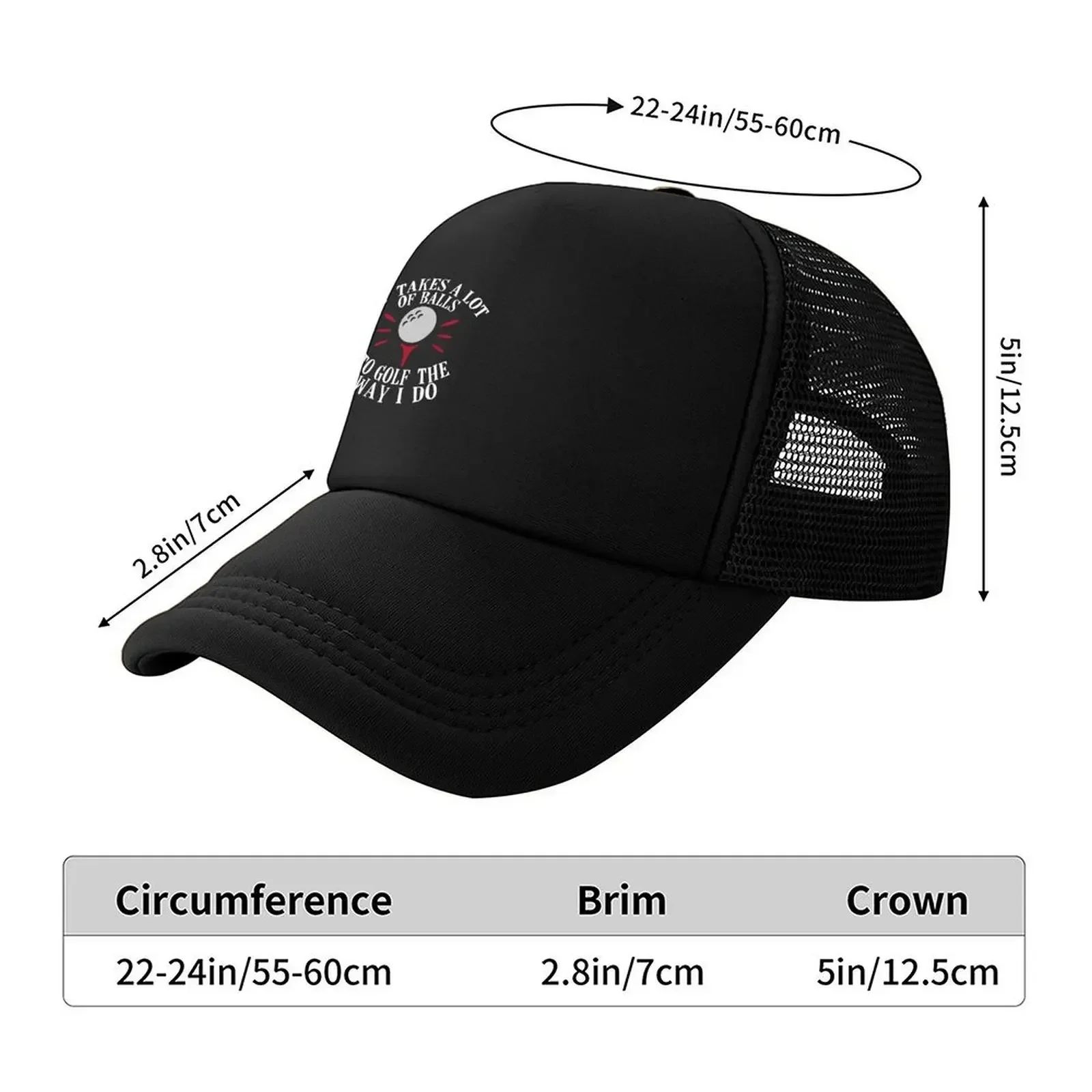 New It Takes a Lot of Balls to Golf the Way I Do Baseball Cap New Hat Golf Wear custom Hat Kids Hat Mens Tennis Women's