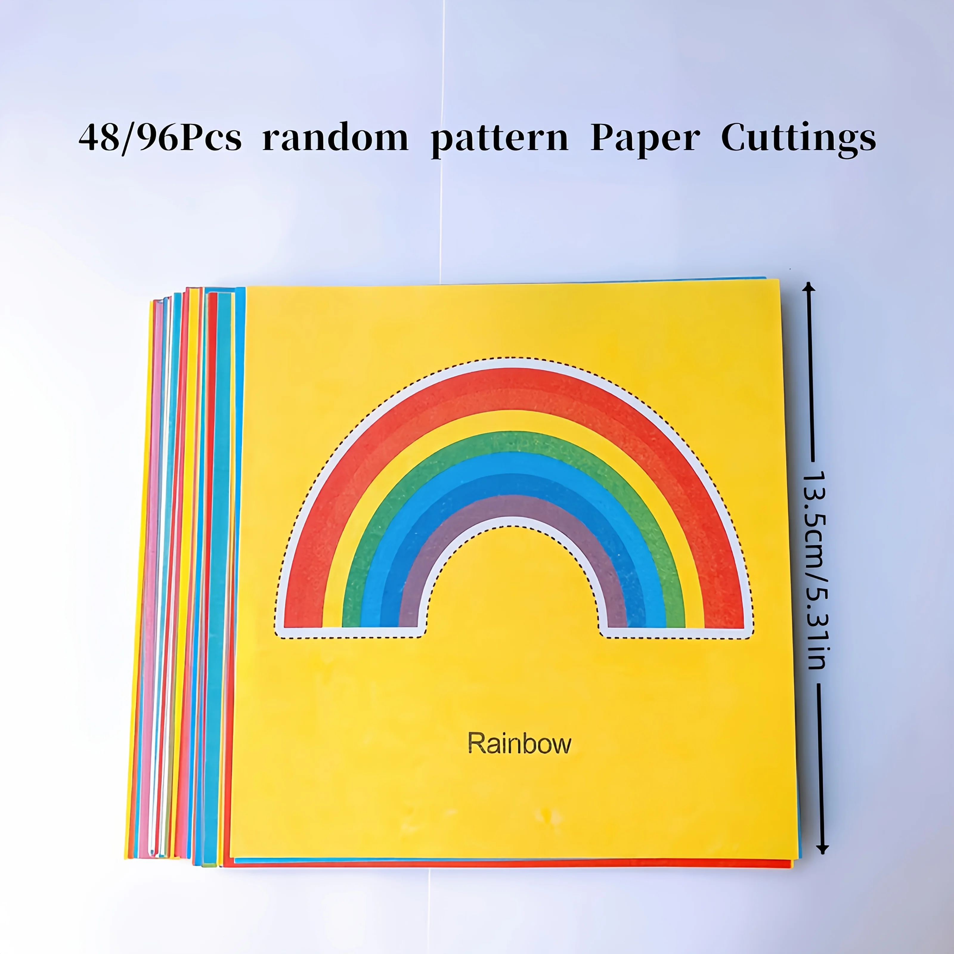 48 fun paper-cutting sets, paper art, scissors skills activity paper-cutting books, with a set of safe scissors handicraft kits