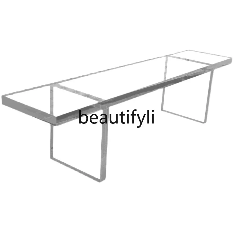 

Acrylic bench dining room dining chair modern simple plexiglass bedroom bedside stool household door shoe changing stool H