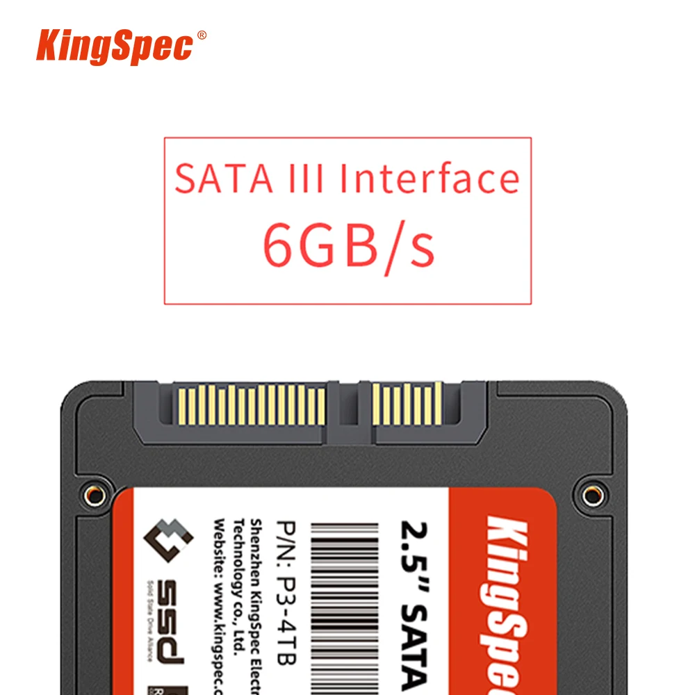 KingSpec SSD ไดรฟ์ฮาร์ดดิสก์2.5ฮาร์ดดิสก์ SSD 240GB 480GB 1TB 2TB 512GB 960GB SATA3ฮาร์ดดิสก์ภายในไดรฟ์สำหรับโน๊ตบุ๊กพีซี