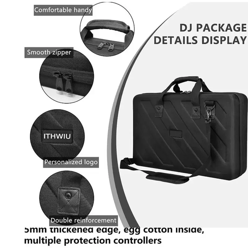 Hard Protective Case for DJ Controller DJ Mixer Ddj-1000 Shockproof Zipper Bag