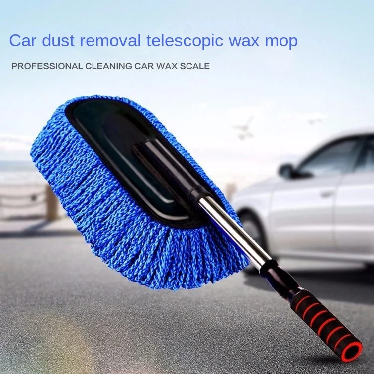 Microfiber Car Wash Brush Mop Kit, Mitt Sponge With Long Handle Car Cleaning Supplies Kit Duster Washing Car Tools Accessori