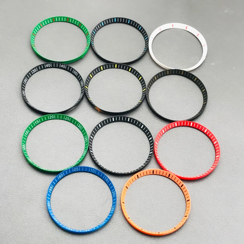 Mod SKX007 Watch Chapter Ring Fit japan SKX007 SRPD Dive NH35 NH36 Watch Case Replace Hard Plastic Inner Ring,Size 30.5*27.5mm