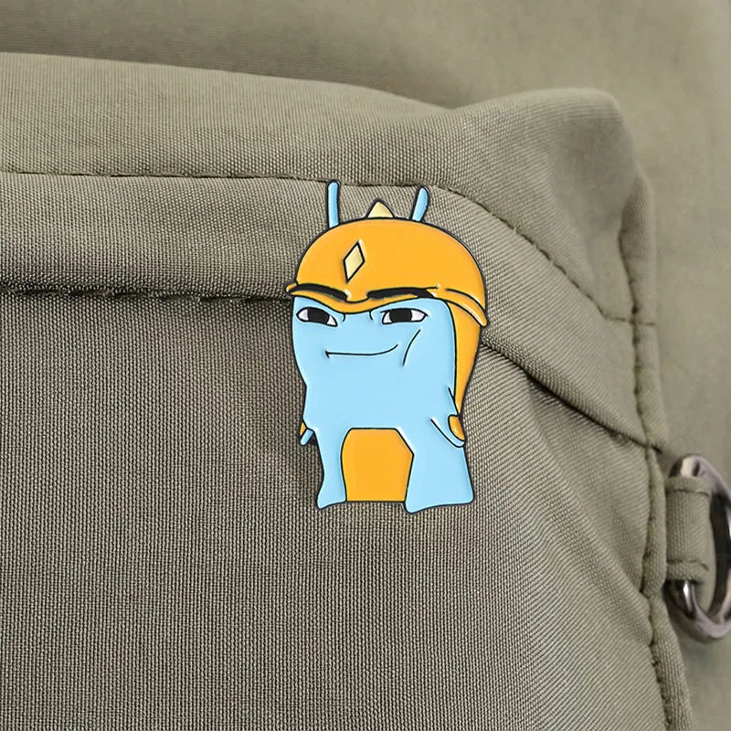 Animal Brooches Cartoon Insects With Helmets Metal Badges Small Gifts Wholesale Backpack Accessories Cap Pins for Backpacks Pin