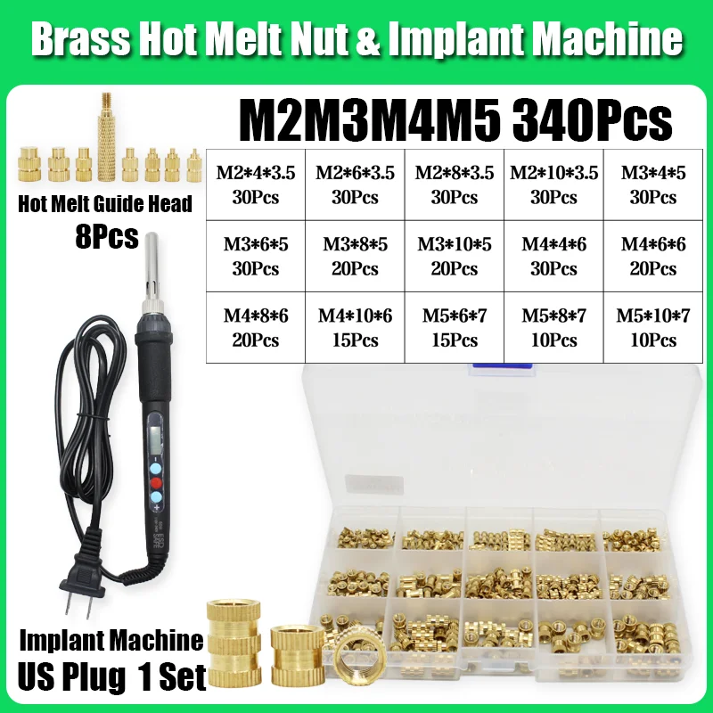 Einsätze TS100 Lötkolbenspitze Messing Heat Set Einsatzmutter Gewinde Hot Melt Guide Head 3D-Druck Einbettung Kupfermutter Einsetzen – Detail 15