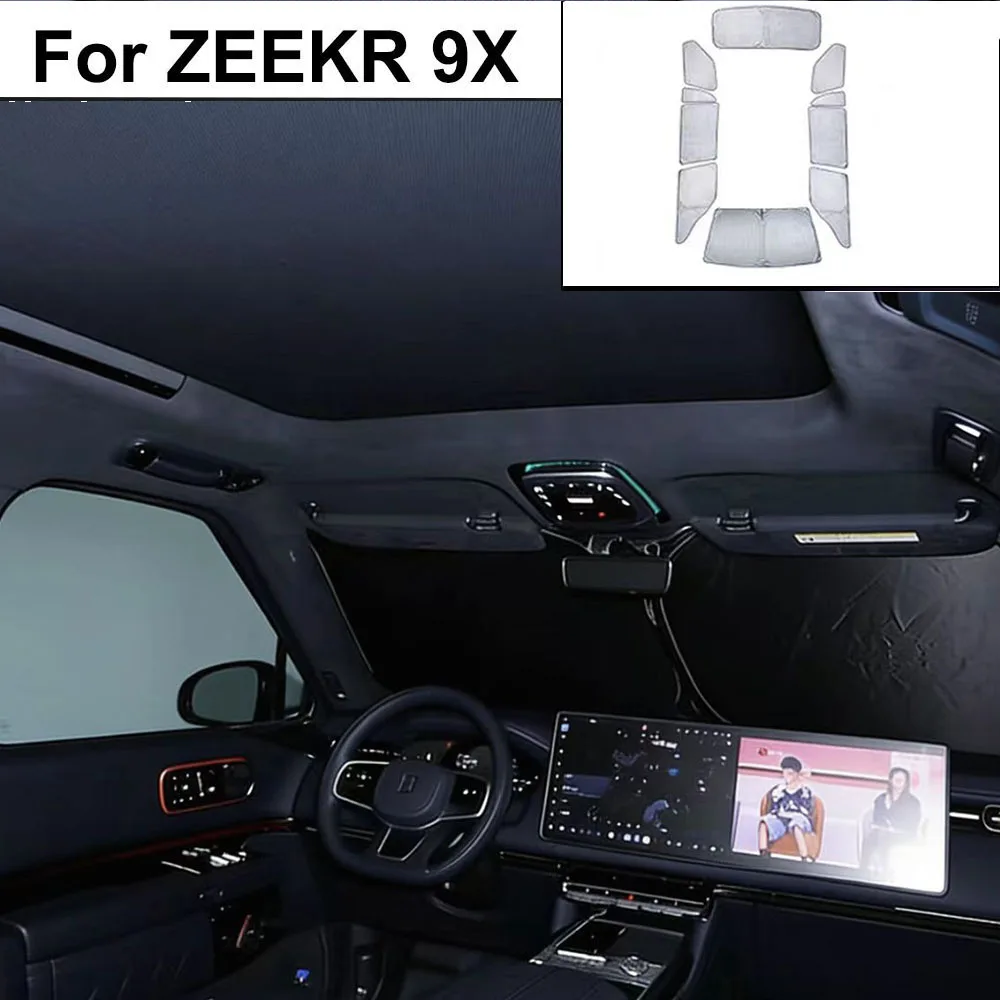 

For ZEEKR 9X 2025 2026 Full Car Sunshade Sunshade Curtains Windows Sun Protection Heat Insulation Privacy Protection