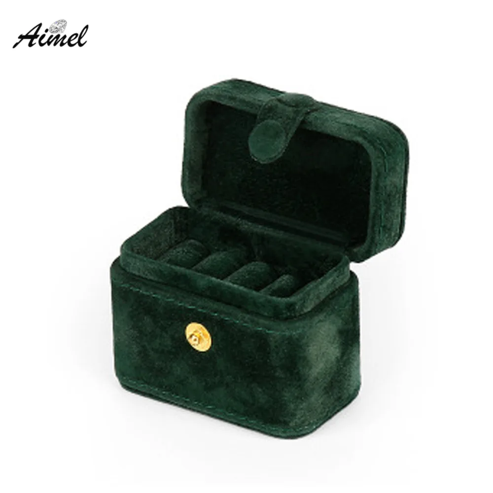 

Новая шкатулка для хранения ювелирных изделий, бархатная шкатулка для демонстрации сережек, ожерелий, Подарочная коробка, дорожный мини-держатель для гвоздиков и подвесок, Органайзер