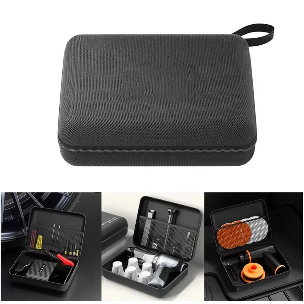 

Large Capacity Car Vacuum Cleaner Storage Bag with Handle Zipper Closure Zipper Storage Box Shockproof Waterproof