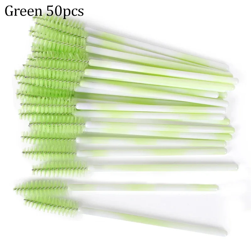 50 stücke Wimpern Pinsel Wiederverwendbare Mascara Wands Applikator Spooler für Falsche Wimpern Verlängerung Frauen Wimpern Kosmetische Liefert