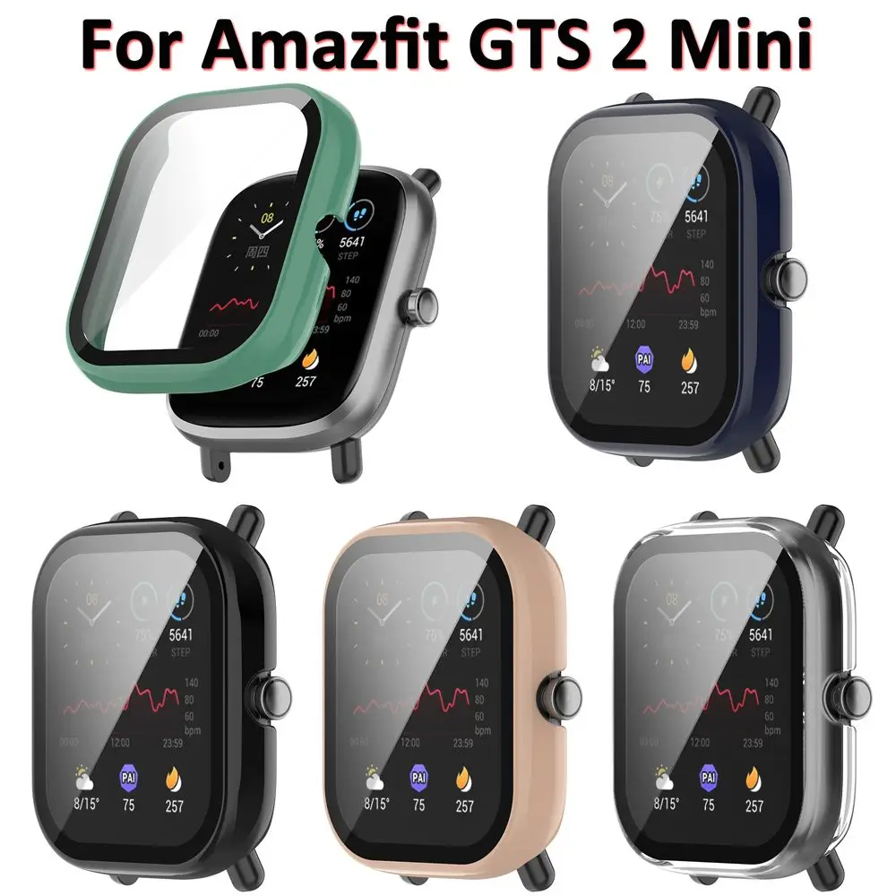 Accessories Protective Cover Tempered Glass PC Screen Protector Case+Film For Amazfit GTS 2 Mini