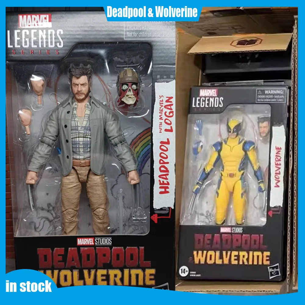 in stock Marvel Legends Series: Third Film Deadpool & Wolverine Aniem Figurine Action Figure Collection Model 6-Inch Toy Gifts