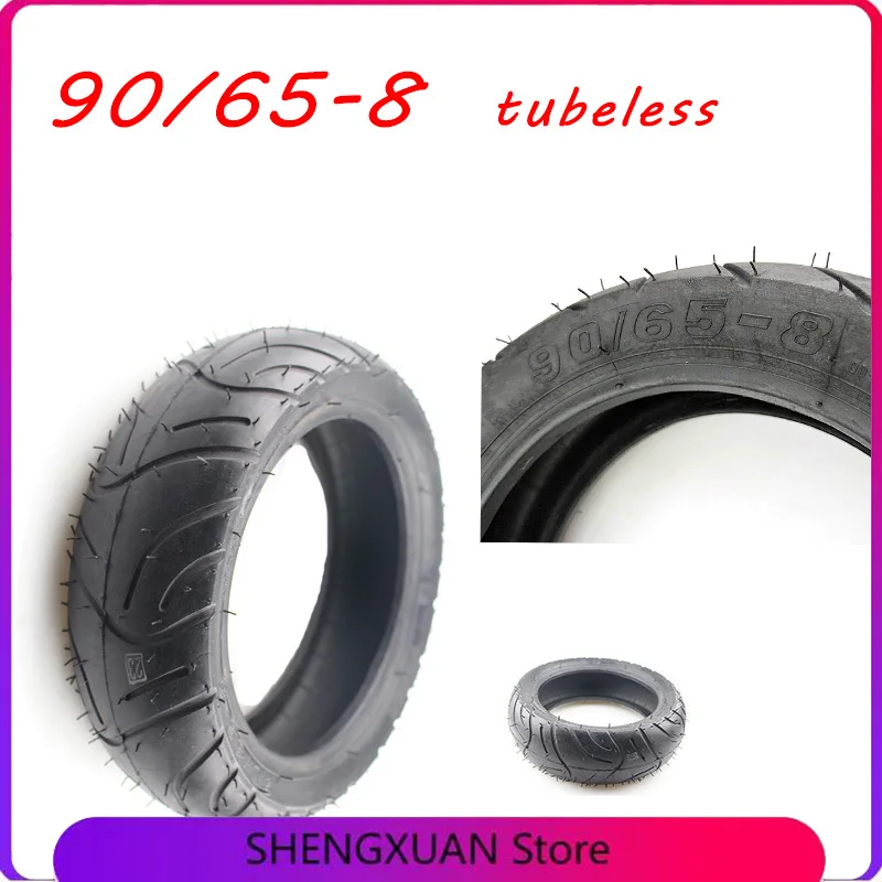 

Бескамерная шина 90/65-8 для электрического скутера, вакуумная шина, подходит для переднего колеса BOSSMAN-S