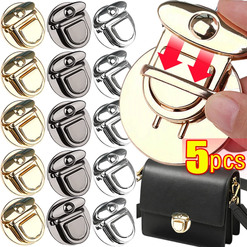 Gold Metal Locks Bag Clasp Catch Buckles for Handbags Purse Totes Closures Snap Clasps DIY Craft Hardware Case Bag Accessories