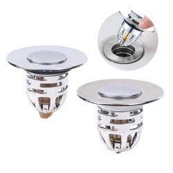 Innovative Shower Sink Plug Flip Cover Wash Bounce Up Press Type Drain Filter Kitchen Accessories Bathroom Stopper