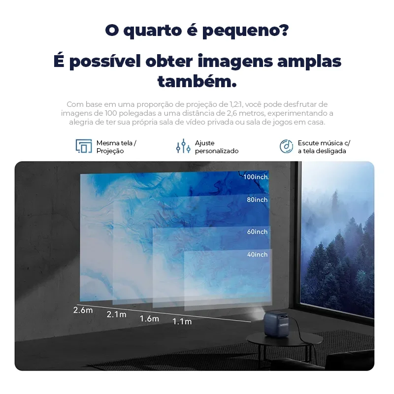 Wanbo NEW T2 Max proiettore Android 9.0 Full Hd 4K proiettore 1920*1080P 12000 lumen messa a fuoco automatica HIFI Sound Home Outdoor Theart