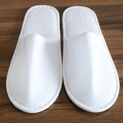 1 Pair Simple Women's Home Slippers Disposable Hotel Travel Spa Indoor Shoes Portable Slippers Men Fashion Guest SlippersUnisex