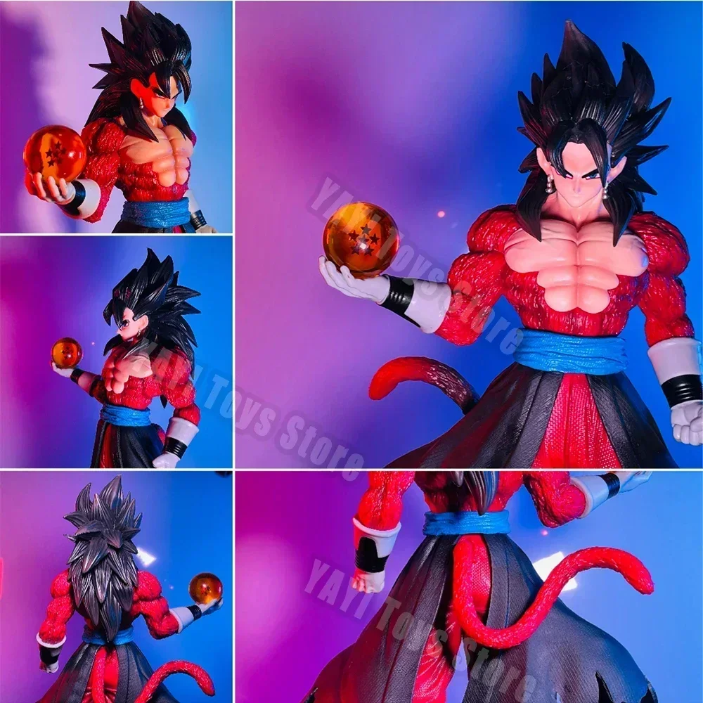 29cm Anime Dragon Ball Gogeta Ssj4 Figure Super Saiyan 4 Son Goku Vegeta Figurine PVC Action Figures Model Toy for Children Gift