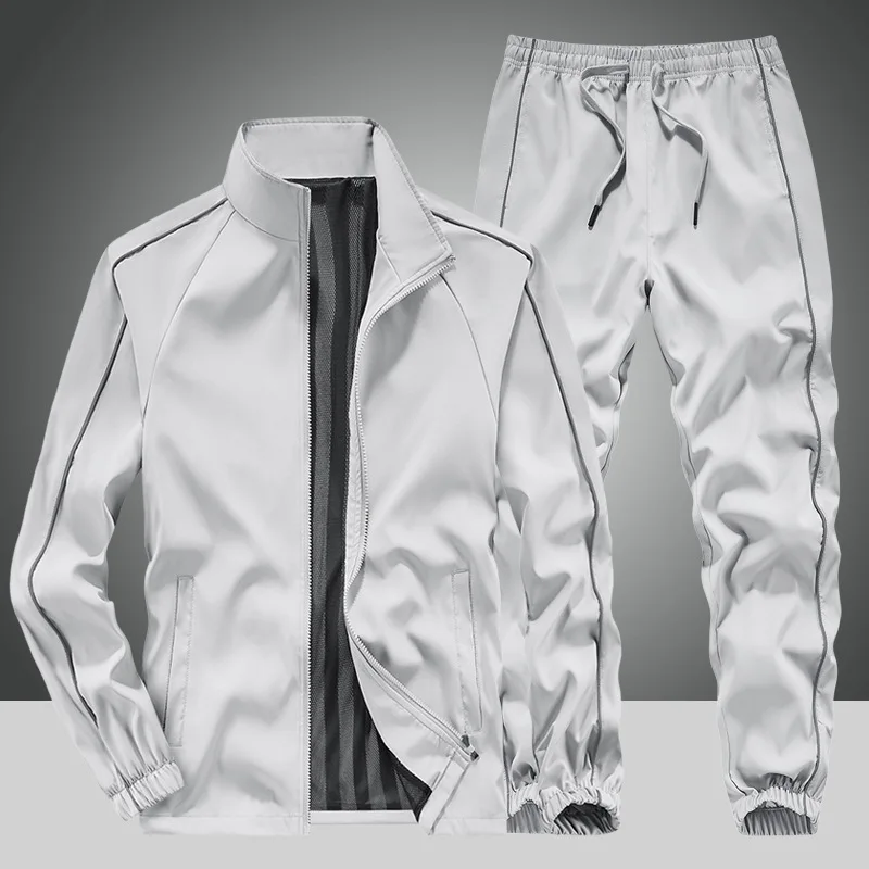 Premium 2026 Running Sets Korean Fashion Men Jogging Outfit Oversize Fit Quick Dry Moisture Wicking Fabric for Multi Sport Use