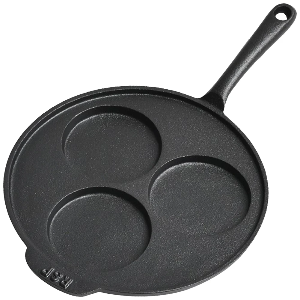 9 Inch Frying Pan Cast Iron Egg Pan Nonstick 3-Cup Omelette Pan for Gas Stove & Induction Cookware