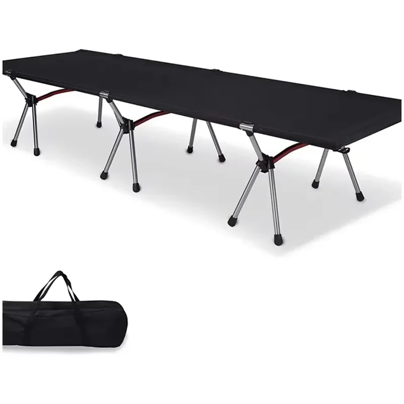 Camping Crib with Side Pocket Outdoor Folding Camping Bed Portable Travel Cot for Babies Lightweight Compact Design Easy