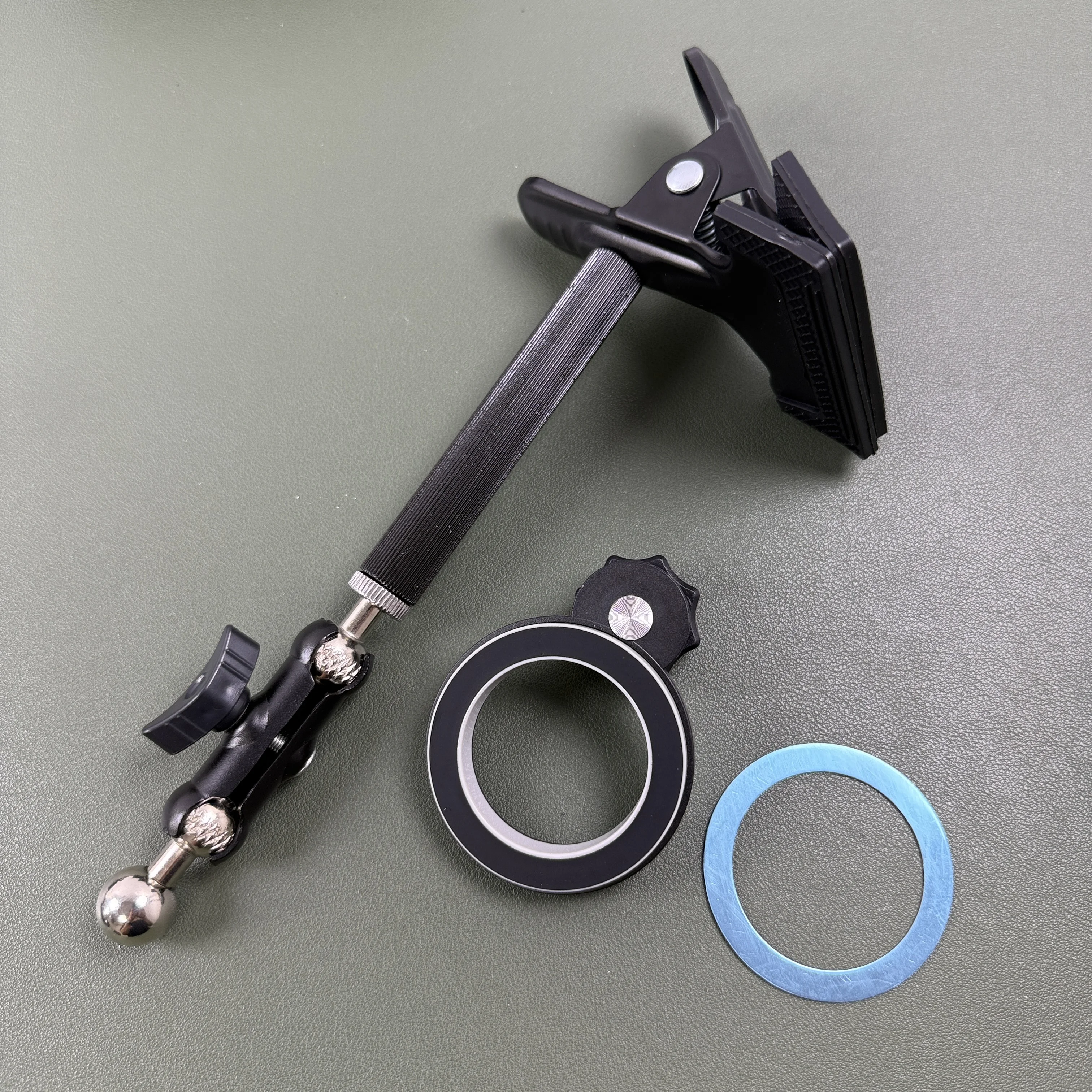 

Non-Slip Powerful Magnetic Suction Phone Holder for Live Streaming And Street Stalls Use with 360-Degree Rotation