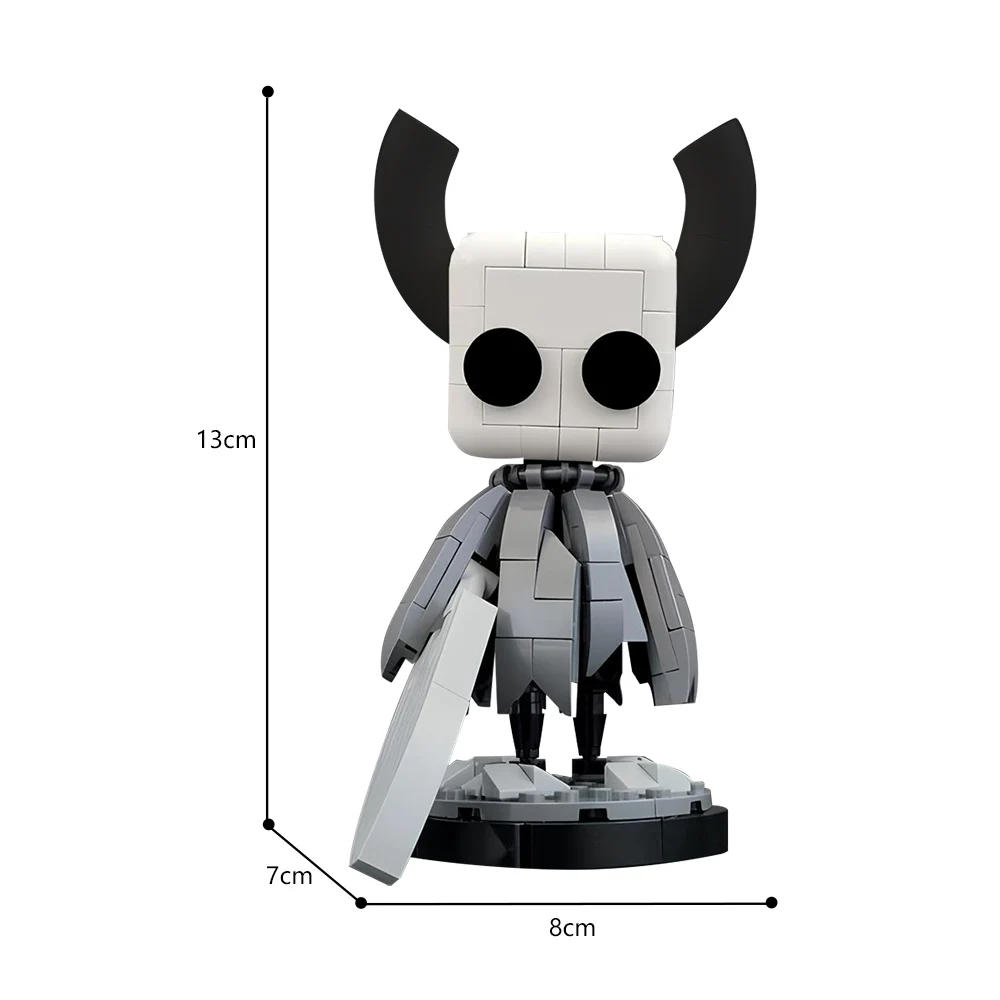 Hollow Knighted Game Ghost  Action Figures Building Block Model Kit MOC Insectoid Warrior Brickheadz Brick Toy Kid Birthday Gift