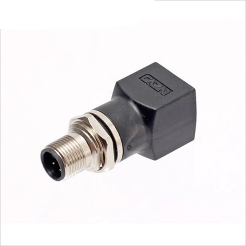 Rail Transit Ethernet M12 Adapter 4 Pin 8 hole to RJ45 Network Ethernet Rail Transit Adapter 4 Core D-coded 8Pin X Buckle Coding