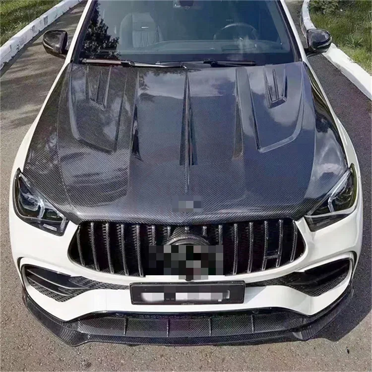 For Mercedes-Benz GLE Coupe C167 W167 GLE53 GLE63 Upgrade LD Style Carbon fiber Hood Engine hood