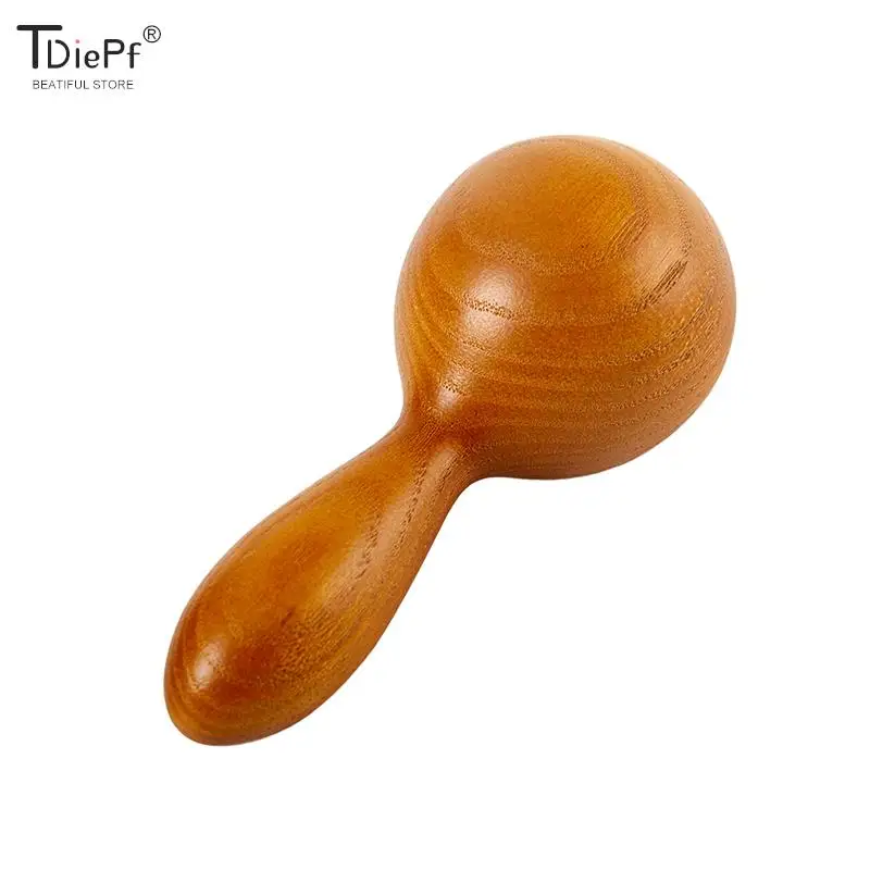 

1PC Wooden Massager Essential Oil Massage Stick Body Spa Meridian Tapping Massage Hammer Therapy Relaxation Round Ball Massager