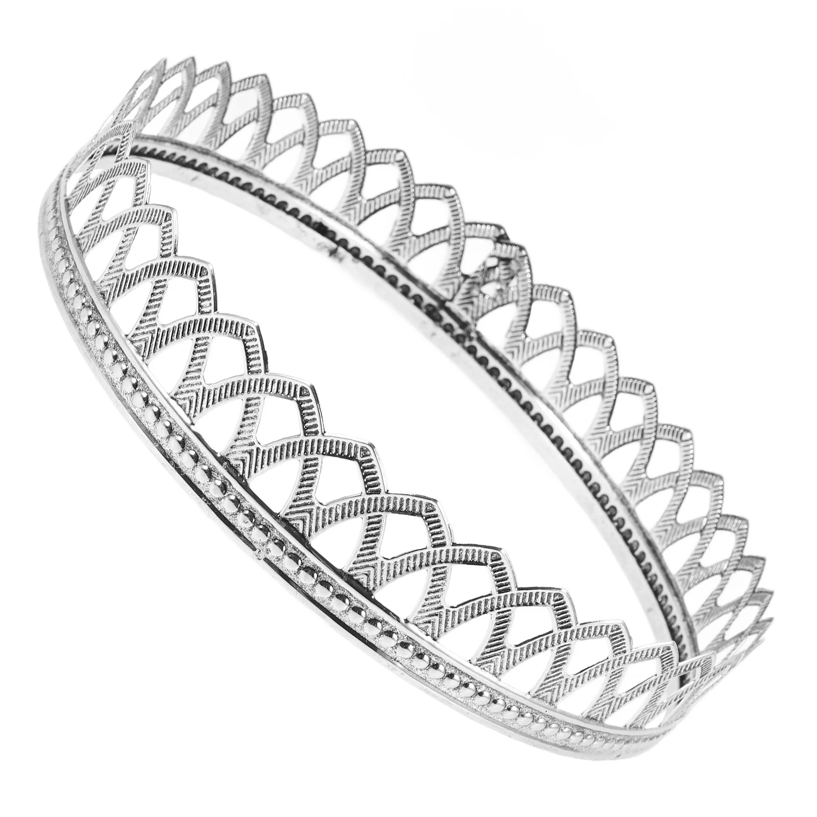 Vintage Królewska Korona Ozdobna Opaska na Głowę dla Mężczyzn Cosplay Urodziny Impreza Scena Występ Retro Dodatek do Kostiumu