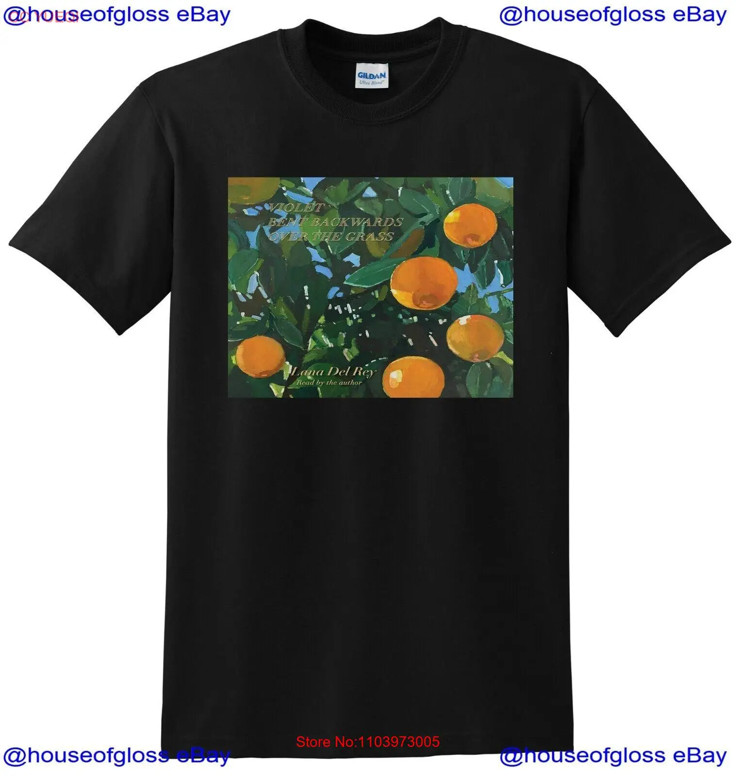 * Новинка * футболка Лана Дель Рей фиолетовая, изогнутая обратно над травой S M L или XL