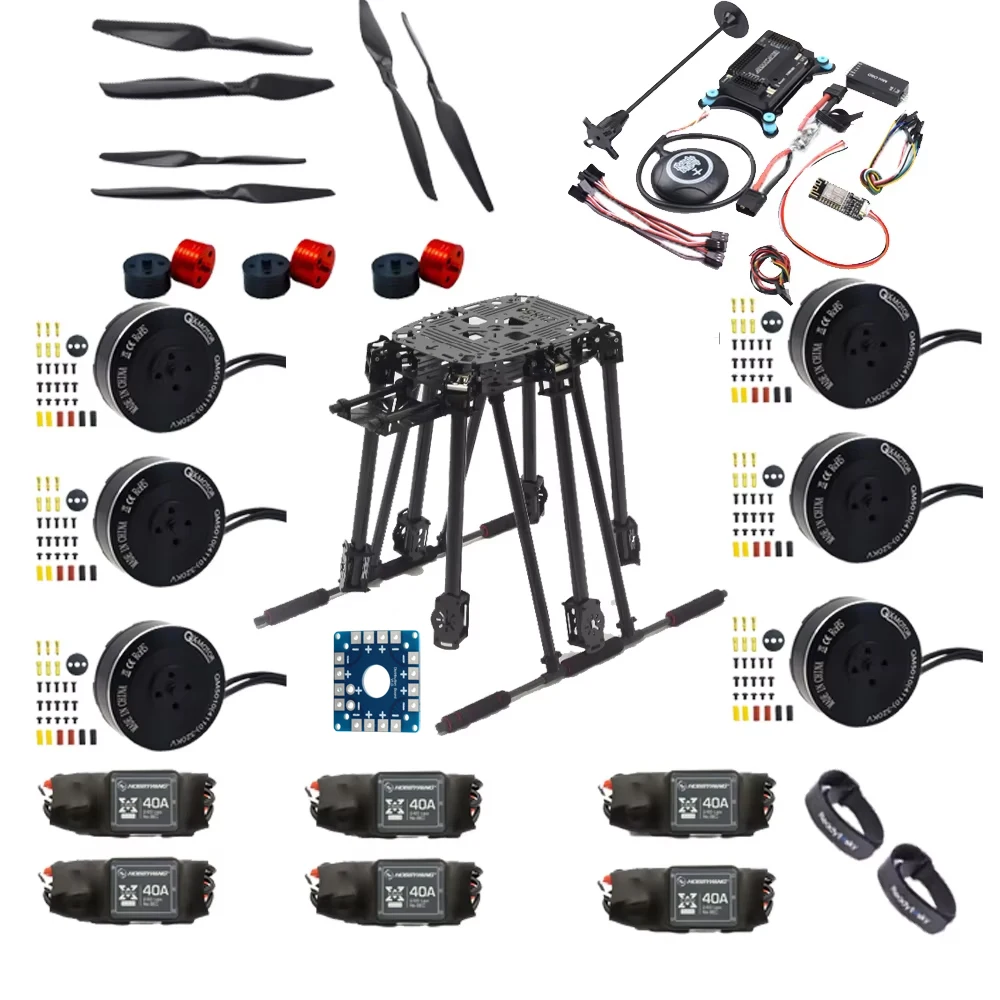 X-Rotor ZD850 Set APM2.8 / Pixhawk 2.4.8 Flight Comtrol 850mm Hexa-Rotor Full Carbon Fiber  Frame  5010 380KV Motor 40A ESC