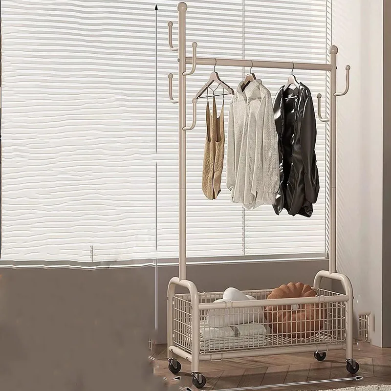 Wall Coat Rack Clothing Cupboard Clothesline Clothes Racks Aesthetic Room Furniture Bedroom Hanger Stand Perchero Coats System