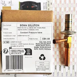 Constant Pressure Valve is Installed between the discharge line and the evaporator, the valve controls pressure precisely