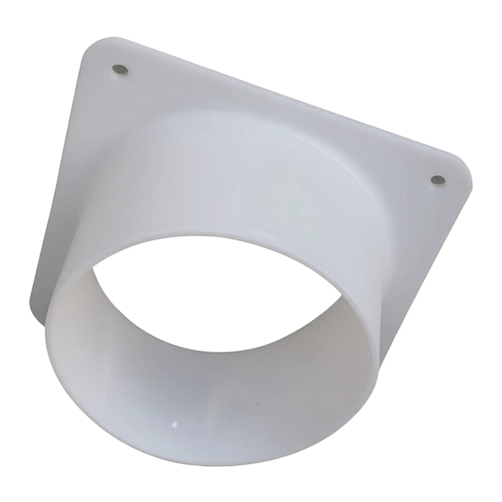 4 6 8 Inch ABS Flange Adapter For Mobile Air Conditioner For Exhaust Pipe Joint For Fresh Air System Duct Connector White