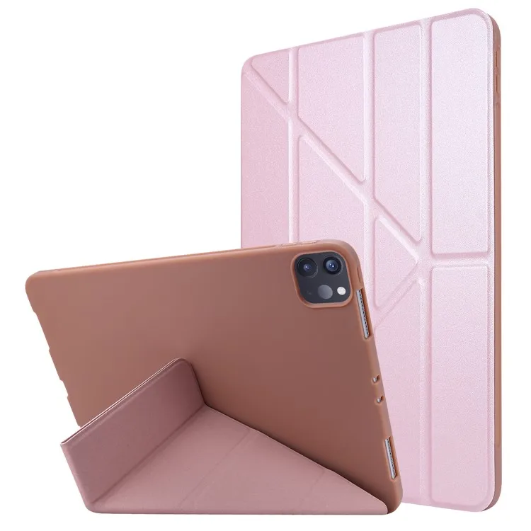 

Origami Stand Leather Smart Case for iPad Pro 11-inch (2020) / (2022) / (2021) - Rose Gold