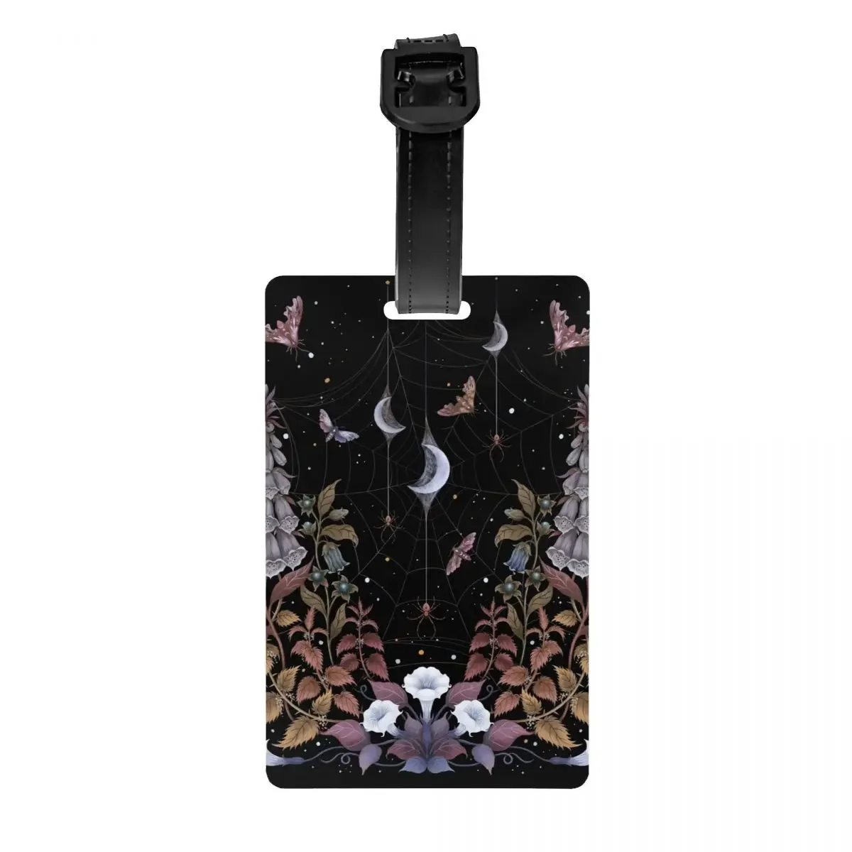 Custom Witch Garden Luggage Tag With Name Card Privacy Cover ID Label for Travel Bag Suitcase