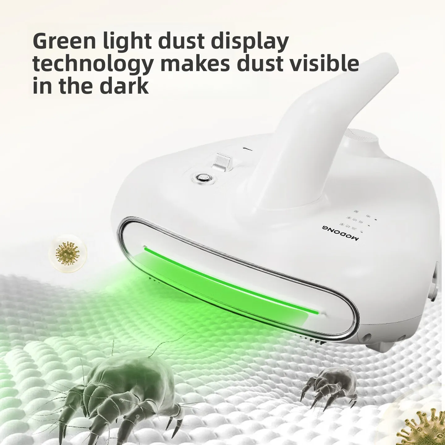Cordless Handheld Mite Vacuum Lightweight Strong Suction Hot Air Drying Mite Separation for Bedding Mattress Home Use 침구 청소기