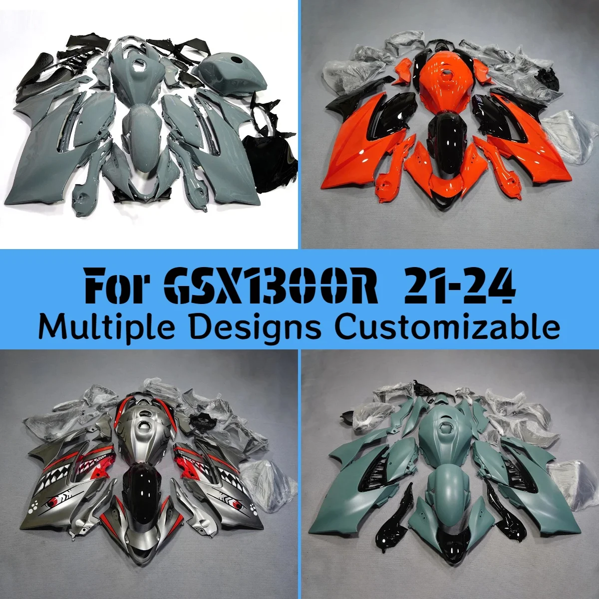 

Aftermarket Fairing Kit for GSX1300R 2021-2024 Full Fairings Injection Bodywork Set Cowl Panel Cover ABS GSX 1300R 21-24