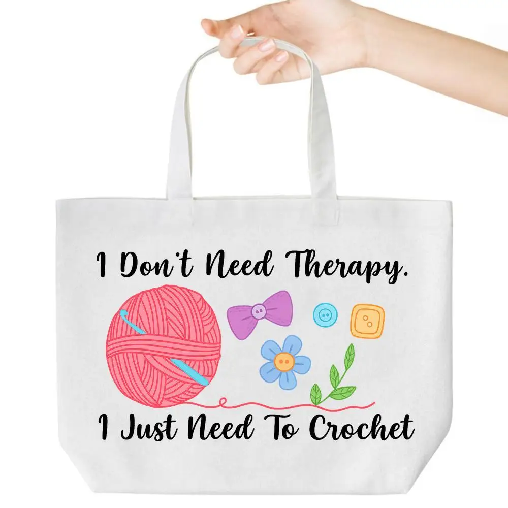 

Вязаная крючком большая сумка. Пряжа и крючок для шитья хоббистов, идеальная повседневная сумка.