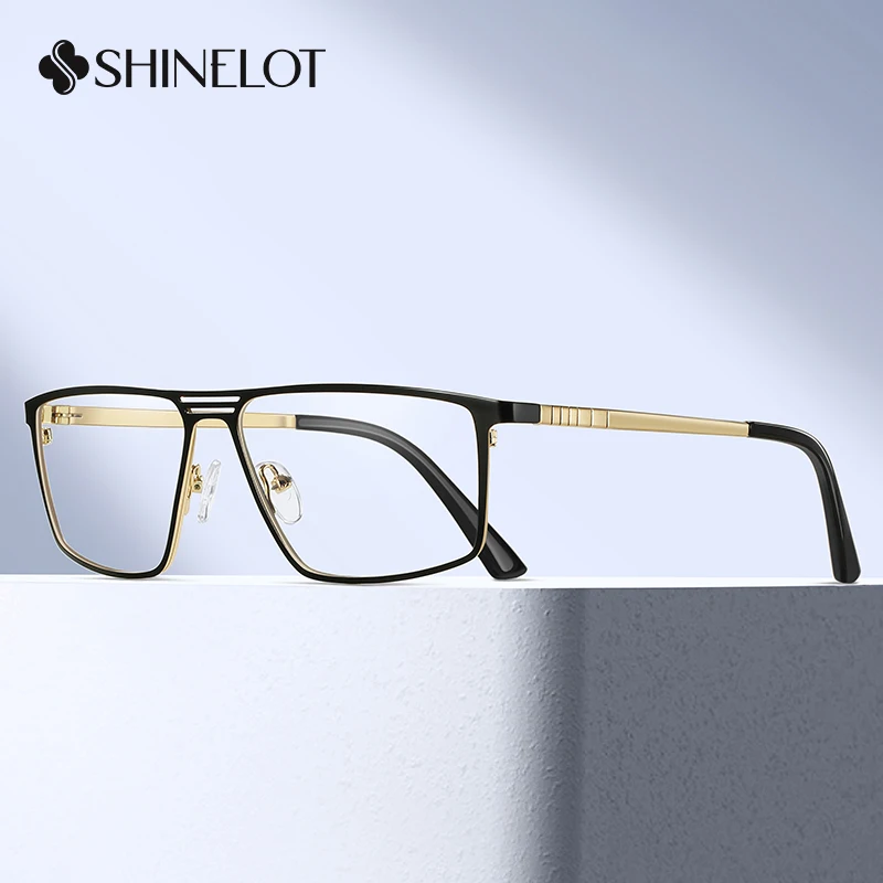 

91762 New Craft Rectangle Eyeglasses Frame Business Men Glasses Full Frame Youth Style Hot Sale Eyewear Accessories